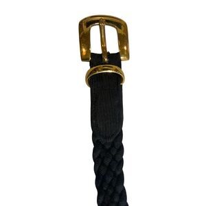 Gold and Black Braided Belt